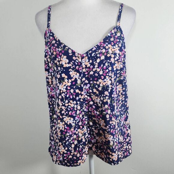 Sanctuary Matching Set Navy Floral Flirty Mini Skirt and Tank Top NWT Sz Medium - Picture 11 of 15